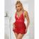 Subblime - 953836 Open Back Babydoll Red S/M