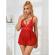 Subblime - 953836 Open Back Babydoll Red S/M