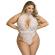 Subblime - 953850 Lace Bodysuit White S/M