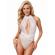 Subblime - 953850 Lace Bodysuit White S/M