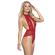 Subblime - 953874 Open Cup Bodysuit Red S/M