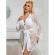 Subblime - 954376 Long Sleeve Nightgown With Floral Design White L/XL