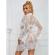 Subblime - 954376 Long Sleeve Nightgown With Floral Design White L/XL