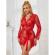 Subblime - 953775 Lace Nightgown + Thong Red S/M