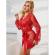 Subblime - 953782 Lace Nightgown + Thong Red L/XL