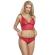 Subblime - 953898 Silk and Lace Nightgown + Panties Red S/M