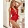 Subblime - 953973 Sexy Body With Ruffles + Belt Red S/M