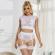 Subblime - 954048 Bra + Panties With Garter Belt White L/XL