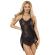 Subblime - 954222 Strappy Dress + Thong Black S/M