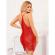 Subblime - 954246 Strappy Dress + Thong Red S/M