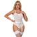 Subblime - 954284 Body With Chains + Garter Belt White S/M