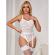 Subblime - 954284 Body With Chains + Garter Belt White S/M