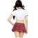 Leg Avenue - Classic Miss Collegiate Costume RED/WHITE S/M