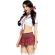 Leg Avenue - Classic Miss Collegiate Costume RED/WHITE S/M