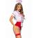 Leg Avenue - Sexy Nurse Costume RED/WHITE S