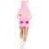 Leg Avenue - Teddy Bear Velvet Bodysuit Pink S