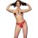 Chilirose - Cr 4839 Christmas Set Nipple Covers + Panties Red S/M