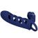 Pretty Love - Altaf Vibrator Ring With Silicone Sheath Blue