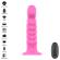 Intense - Cindy Vibrator Size L Spiral Design 10 Vibrations Pink Remote Control