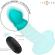 Intense - Buffy Vibrator Size S Spiral Design 10 Vibrations Blue Remote Control