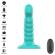 Intense - Buffy Vibrator Size S Spiral Design 10 Vibrations Blue Remote Control