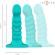 Intense - Buffy Vibrator Size S Spiral Design 10 Vibrations Blue Remote Control