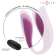 Intense - Annie U-Shaped Vibrator and Stimulator Purple Remote Control