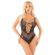 Leg Avenue - Diamond Fishnet Bodysuit Black One Size