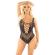 Leg Avenue - Diamond Fishnet Bodysuit Black One Size