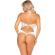 Leg Avenue - Body With Bow & Ruffles White One Size