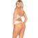 Leg Avenue - Body With Bow & Ruffles White One Size