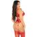 Leg Avenue - Bra + Thong + Stockings  Red One Size