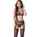 Livco Corsetti Fashion - Celeste Lc 20246 Bra + Garter Belt + Panty Black L/XL