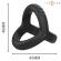 Intense - Carson Double Silicone Penis Ring Black Model 4