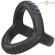 Intense - Carson Double Silicone Penis Ring Black Model 4