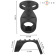 Intense - Theo Double Silicone Penis Ring Black Model 3