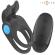 Intense - Sam Vibrator Double Penis Ring 10 Vibrations Black