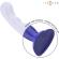 Intense - Shorty Vibrator With Suction Cup Blue Remote Control