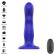 Intense - Shorty Vibrator With Suction Cup Blue Remote Control