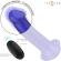 Intense - Victoria Vibrator With Suction Cup 10 Vibrations Dark Blue Remote Control