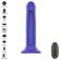 Intense - Victoria Vibrator With Suction Cup 10 Vibrations Dark Blue Remote Control