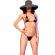 Chilirose - Cr 4840 Micro Bikini Black S/M