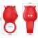 Pretty Love - Jae Rose Shaped Finger Vibrator 10 Vibrations Red