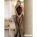 Subblime - 951801 Fishnet and Lace Crotchless Bodystocking With High Neck Black One Size