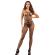 Subblime - 952112 Fishnet Bodystocking With Details On The Chest and Belly Black One Size