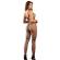 Subblime - 952112 Fishnet Bodystocking With Details On The Chest and Belly Black One Size