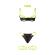 Subblime - 955274 Bra Set With Necklace and Leg Details Fluorescent Green S/M