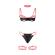 Subblime - 955304 Bra Set With Necklace and Leg Details Fluorescent Pink L/XL