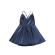 Subblime - 955410 Dress With Blue Leather Straps S/M