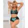 Subblime - 955557 Green Patent Leather Mesh Zipper Bra Set S/M